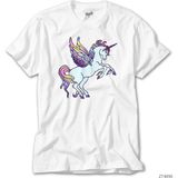 Crows Gate Holo Unicorn Beyaz Tişört - XS