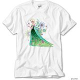 Crows Gate Karlar Ülkesi Elsa Wish With Flower Beyaz T-Shirt