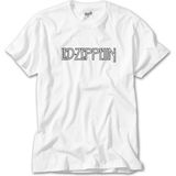 Crows Gate Led Zeppelin Logo 2 Beyaz T-Shirt - 5XL