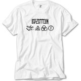 Crows Gate LED Zeppelin Zoso Beyaz T-Shirt - 2XL