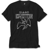 Crows Gate LED Zeppelin Zoso Icarus Siyah T-Shirt - 4XL