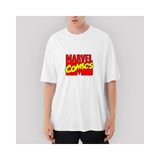 Crows Gate Marvel Comics Oversize Beyaz Tişört