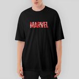 Crows Gate Marvel Heroes In Post 3 Oversize Siyah Tişört