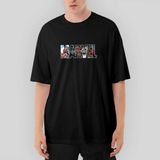 Crows Gate Marvel Spiderman In Post Oversize Siyah Tişört