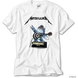 Crows Gate Metallica Animal Rock N Roll Beyaz Tişört - 3XL