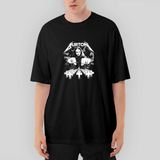 Crows Gate Metallica Cliff Burton Face Oversize Siyah Tişört - XL