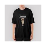 Crows Gate Metallica One Oversize Siyah Tişört - XL
