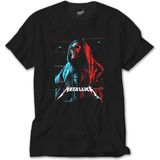 Crows Gate Metallica Red Blue Siyah Tişört - 4XL