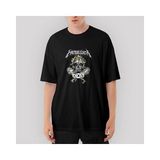 Crows Gate Metallica Xxx Oversize Siyah Tişört - XL