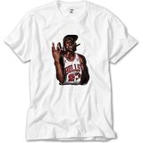 Crows Gate Micheal Jordan Bulls 23 Beyaz T-Shirt - 4XL