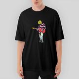 Crows Gate Nirvana Kurt Cobain Siluet Oversize Siyah Tişört - XL