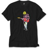 Crows Gate Nirvana Kurt Cobain Siluet Siyah Tişört - 2XL