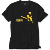 Crows Gate Nirvana Kurt Cobain Siyah Tişört - L