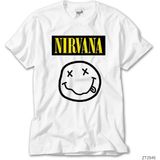 Crows Gate Nirvana Smile Beyaz Tişört - 3XL