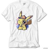 Crows Gate Pikachu Detective Beyaz T-Shirt - XL