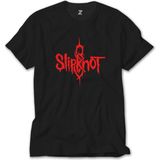 Crows Gate Slipknot Logo Red Siyah Tişört - 5XL