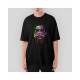 Crows Gate Star Wars Helmet Oversize Siyah Tişört - XL