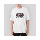 Crows Gate Star Wars Logo Oversize Beyaz Tişört