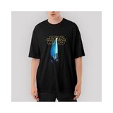 Crows Gate Star Wars Sword And Logo Oversize Siyah Tişört