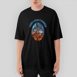 Crows Gate Thor Love And Thunder Jane Foster Banner Oversize Siyah Tişört