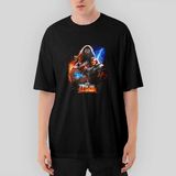 Crows Gate Thor Love And Thunder Lover Oversize Beyaz Tişört
