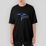 Crows Gate Thor Stormbreaker Oversize Siyah Tişört - L