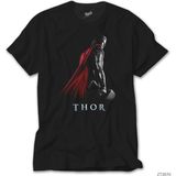 Crows Gate Thor Worthy Of Mjolnir Siyah Tişört - 2XL