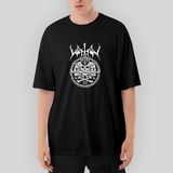 Crows Gate Watain Black Metal Band Oversize Siyah Tişört - XL