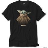 Crows Gate Yoda Baby The Mandalorian Siyah Tişört - 2XL