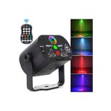 CROW'S TECH Ginny Disko Led RGB Lazer ışıklı Led Aydınlatmalı Mini Sahne Ses Kontrollü Parti Işığı CT-LZR1
