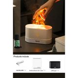 Crow'S Tech Hava Nemlendirici Alev Efektli Volkan Tasarım Ultrasonik Uçucu Aroma Yayıcı Nemlendirici 200ML - Beyaz
