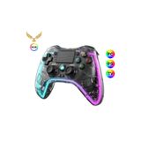 CROW'S TECH Leons RGB Gamepad Oyun Kolu Şeffaf 1000 mAh Kablosuz Ps3-Ps4-Tv-Pc-İos Uyumlu Wirelles