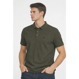 Crozwise 7152-04 Pike Kumaş Erkek Haki Polo Tişört