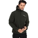 Crozwise Haki Erkek Su Geçirmez Softshell Outdoor Mont / Ceket - 5036-04