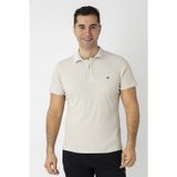 Crozwise Krem 7152-02 Pamuk Pike Waffle Polo Yaka Erkek Tişört