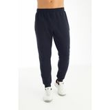 Crozwise Lastikli Paça - Erkek Şardonlu Lacivert Eşofman Altı - 2195-01 - 2XL
