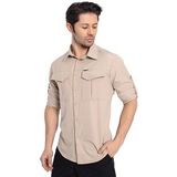 Crozwise Outdoor - Erkek Bej Spor Gömlek - 7132-02
