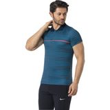Crozwise Polyester Mesh Polo Yaka Erkek T-Shirt - Lacivert