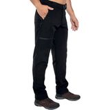 Crozwise Softshell Siyah Kışlık Polarlı Outdoor Pantolon - 2228-10 - XL