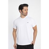 Crozwise V Yaka Erkek Spor T-Shirt - 7136 - XL - Beyaz