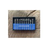 CRP CARPİDE KARBON ÇELİK AHŞAP METAL OYMA SETİ FREZE SETİ GRAVÜR UCU 10PCS 3MM