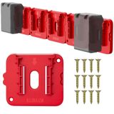 Crtbelfy Milwaukee M18 18 V Pil ile Uyumlu Pil Tutucu, Duvara Monte Piller, İş Vanı, Raf, Alet Kutusu için Depolama - 5'li Paket