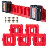 Crtbelfy Milwaukee M18 18 V Piller için Pil Tutucu, İş Kamyoneti, Raf, Alet Kutusu için Duvara Monte Pil Depolama - 10'lu Paket