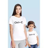 Crtl+C Ctrl+V Anne Kız & Oğul tişört (TEK ÜRÜN FİYATIDIR KOMBİN YAPMAK İÇİN 2 ADET SEPETE EKLEYİNİZ)