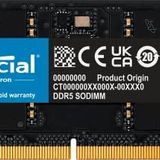 Crucial RAM 24 GB DDR5 5600 MHz (veya 5200 MHz veya 4800 MHz) dizüstü bellek CT24G56C46S5