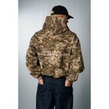 Crupt Studio Battle Mode Kamuflaj Erkek Zip Hoodie Ceket