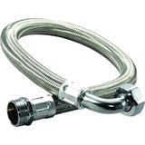 Cruwa 1 1/2" 16 Bar Paslanmaz Örgülü Hidrofor Hortumu Dirsekli Flex Hortum (Rakor & Nipel) 80 cm