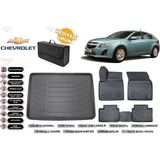 Cruze Hatchback 2010 Model Bagaj Havuzu+4d Araca Özel Havuzlu Paspas Takımıı Rice - Siyah