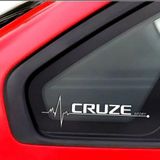 Cruze Nabız Kalp atışı sticker 2 adet kelebek cam
