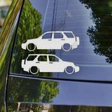 CRV 2nd gen Kelebek Cam Oto Sticker 17 CM 2 Adet